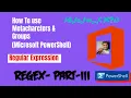 Powershell Regex Part--III