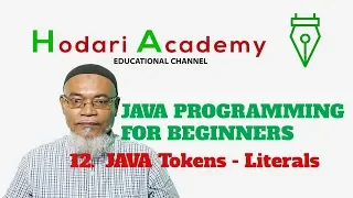 Java Programming for Beginners - 12 JAVA Tokens Literals