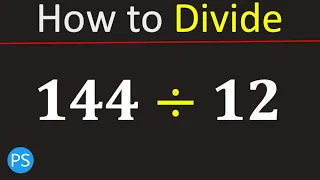 144 divided by 12 144 12 Divide 144 by 12