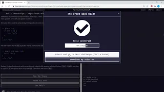 Basic Javascript Comparisons with the Logical And Operator freeCodeCamp