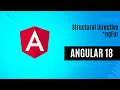 Structural Directive ngFor Angular 18 Tutorial