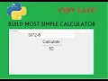build simple calculator with tkinter python