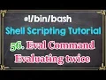 Eval Command - Evaluating Twice Shell Scripting