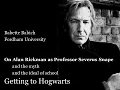 On Alan Rickman as Professor Severus Snape The Actor as Exemplar