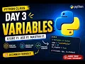 Python Variables Explained in Hindi Python Tutorial for Beginners Day 3 Learn Deploy