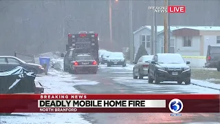 1 dead in North Branford trailer fire