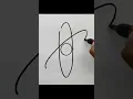Atom drawing easy