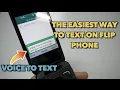 How to to use voice to text for My Flip 2