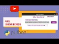 GUI Based URL Shorten-er in Python Coding Heaven