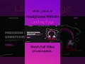 How to Create Headphones Website Using HTML CSS Fast Code