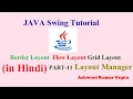 What is Layouts Managers and implement Border Flow and Grid Layout in swing Hindi Urdu - Part 11
