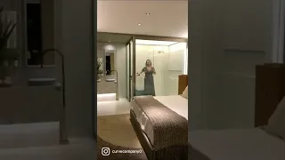 زجاج حمام بخواص حجب و اخفاء الرؤيه روعه 