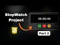 Complete Stopwatch Project with JavaScript Build Stopwatch using HTML CSS JavaScript