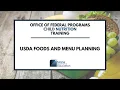USDA Foods and Menu Planning