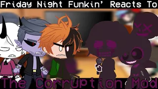 friday night funkin reacts to all corruption mods part 1 gacha club fnf pico spooky kids