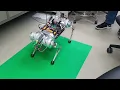 Aluminum frame Quadruped-robot Walking Test 3 (Using Mini Cheetah Actuator V3)