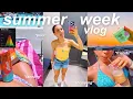 summer week in my life vlog friends tanning more