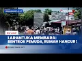 Larantuka Mencekam Bentrokan Pemuda Kelurahan Amagarapati vs Postoh Belasan Rumah Rusak Parah
