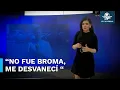 Conductora de Telediario se desvanece en plena transmision en vivo