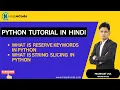Reserve keywords string slicing Python for beginners