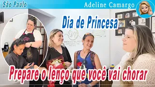 Dia de princesa para a moça que tocou meu coração vendendo bala