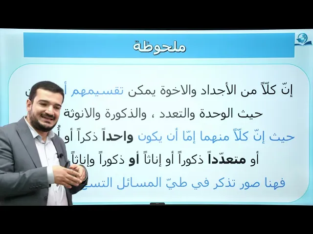 ⁣منهاج الصالحين/ ج3 / الميراث - درس 68 : صور اجتماع الاخوة مع الأجداد/ المسالة / 1029