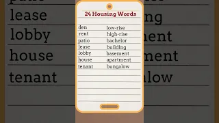 Daily English Bites 24 Must Know Home Apartment Words For ESL Learners 
