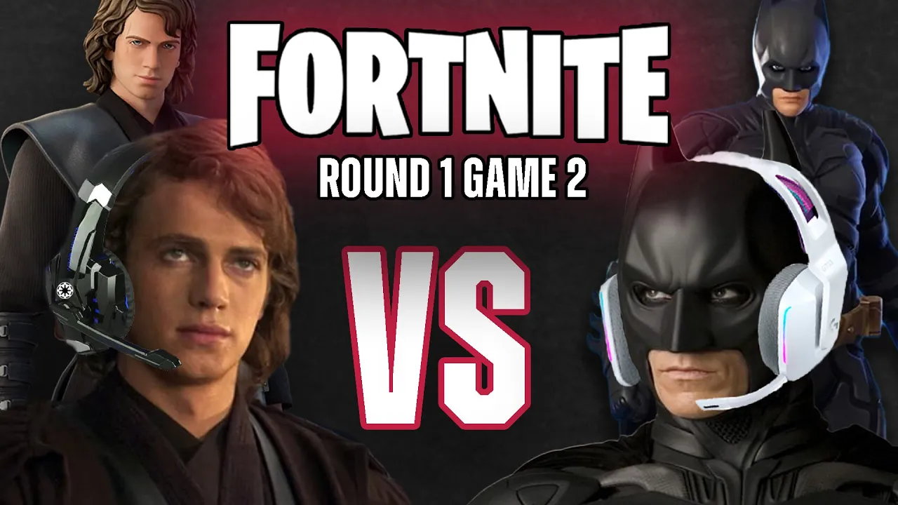 Anakin Skywalker vs Batman in Fortnite | Round 1 - Game 2