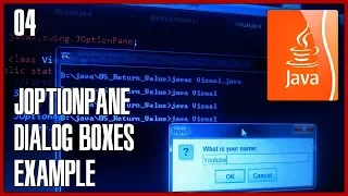 JAVA Tutorial 04 - JOptionPane Dialog boxes example