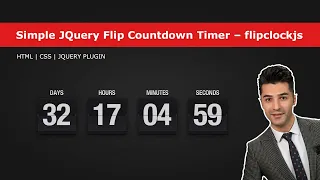 Simple JQuery Flip Countdown Timer - flipclockjs