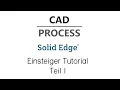 Solid Edge 2020 fur Einsteiger Tutorial Teil 1 Ebenen Skizzen Extrusion