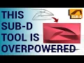A guide to using the cut tool in Alias SubD referencing a sketch