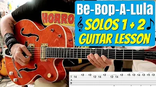 Download Be-Bop-A-Lula - Both Solos w/TAB [Gene Vincent and his Blue Caps] Guitar Lesson MP3