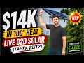 14K in 100 Heat Live D2D Solar Tampa Blitz
