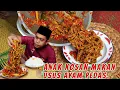 RELA CUMA MAKAN USUS AYAM PEDAS DEMI BERHEMAT!!