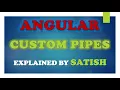 Angular Custom Pipes How to create a custom pipe in Angular learn step by step