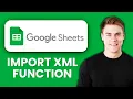 NEW Google Sheets IMPORTXML Function Tutorial 2025 Scrape Data from Any Website Easily