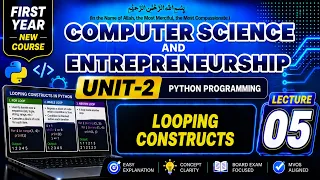 Looping constructs in Python First year computer science Chapter 2 Lecture 5
