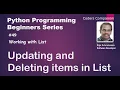Working with List - How to Update and Delete items in List