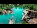 Download Lagu Building a house on a cliff with a million dollar natural swimming pool view and fish pond