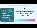 Loops Conditions Functions in Embedded C - Master the Core