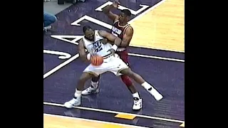 Otis Thorpe Shoves Down Karl Malone 1994 NBA Playoffs