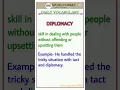 Diplomacy meaning