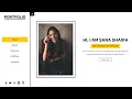 Complete Responsive Personal Portfolio Website Design Using HTML - CSS