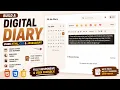 Part - 2 Digital Diary Using HTML CSS JavaScript Personal Notes Journal Web App