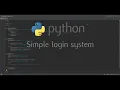 Simple and Epik Python Login System Tutorial IDLE