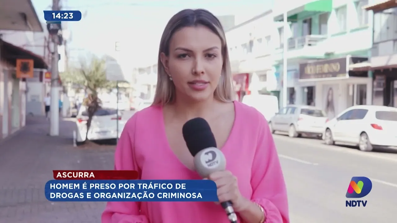 Homem é preso por tráfico de drogas e organização criminosa em Ascurra