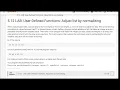 PRG 211 5 12 1 User Def Functions Adjust list by normalizing