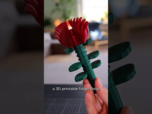 Heli the Rose Fidget Toy Ring Holder and Pen video thumbnail