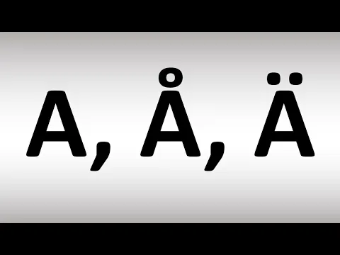Download MP3 How to Pronounce A, Å, Ä